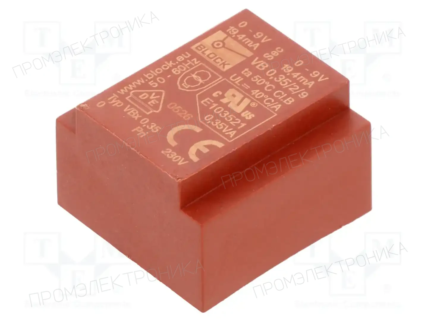 BLOCK VB 0,35/2/9 — Трансформаторы PCB