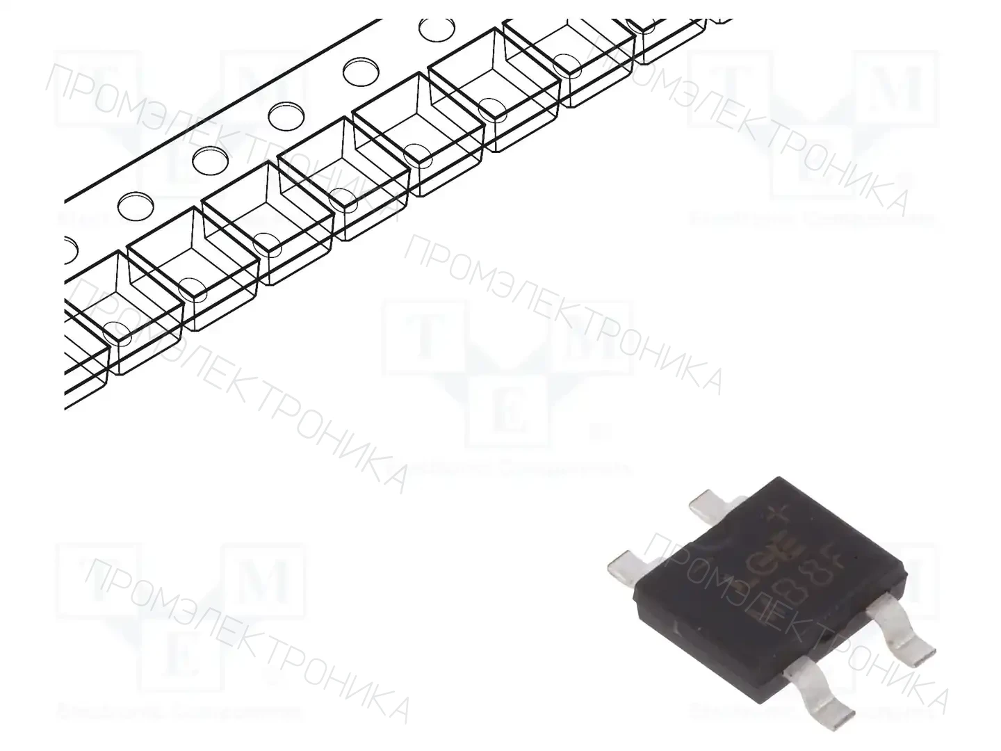 LUGUANG ELECTRONIC MB8F — Однофазные мосты диодные SMD/THT