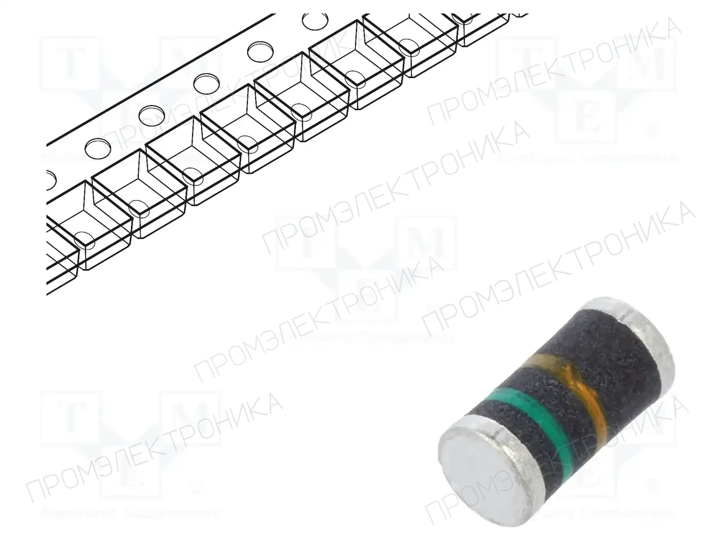 VISHAY BYM12-200-E3/96 — Универсальные диоды SMD