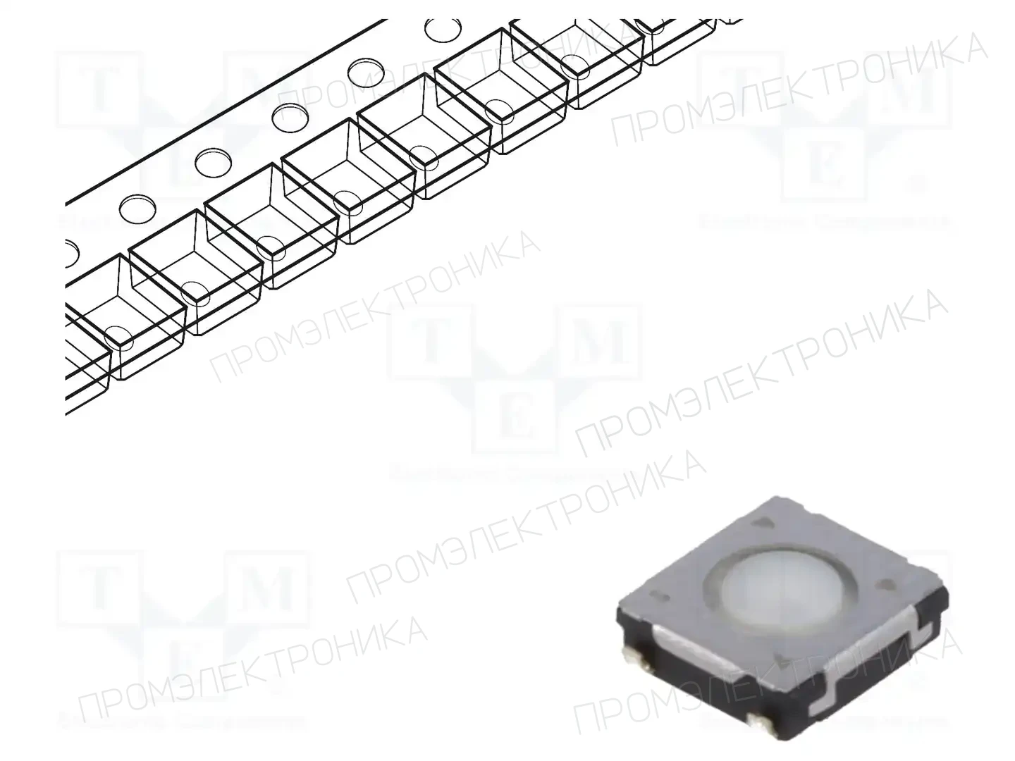 PANASONIC EVQQ2B01W — Микропереключатели TACT