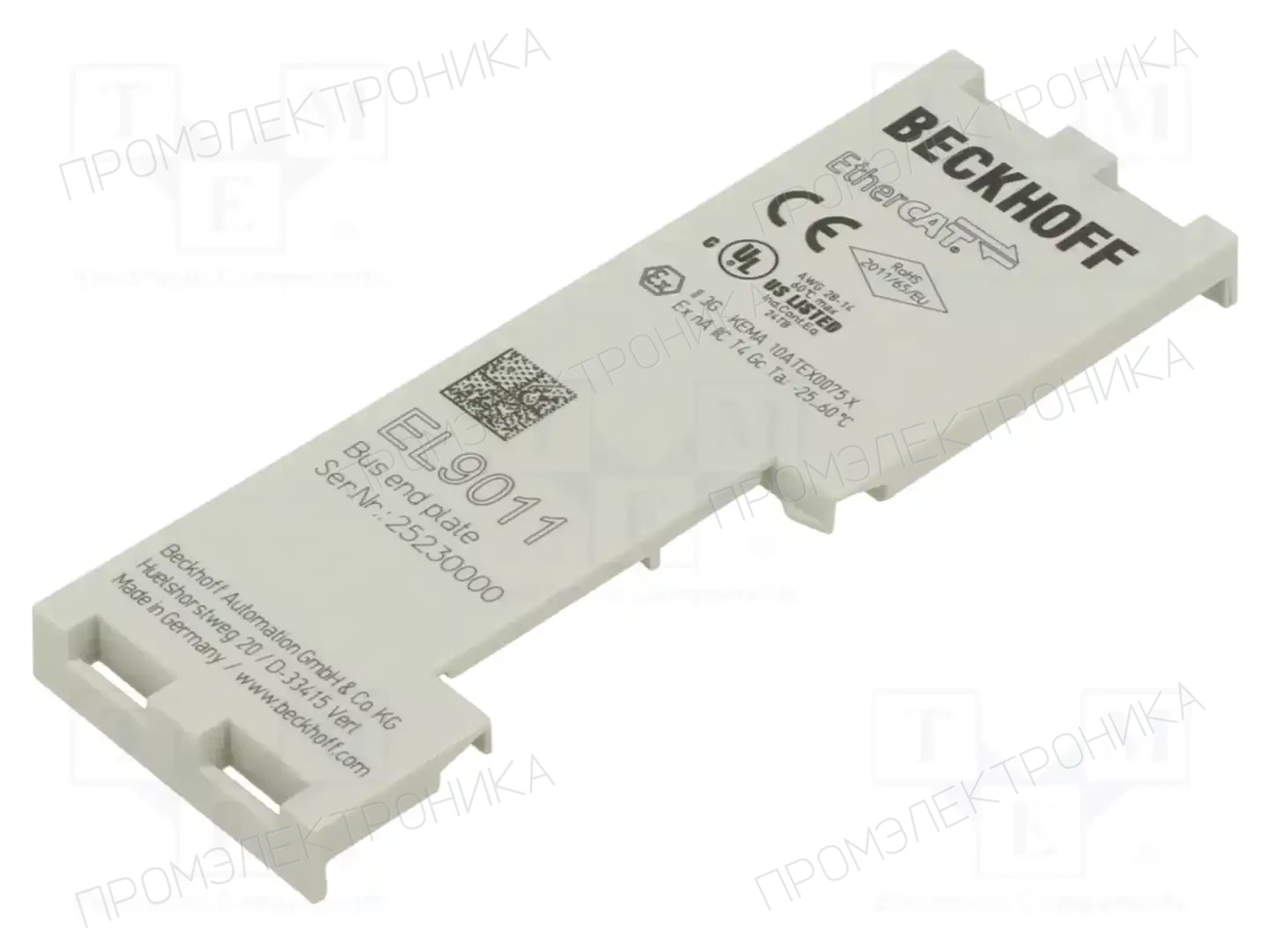 Beckhoff Automation EL9011 — Системы и модули ввода/вывода (I/O)