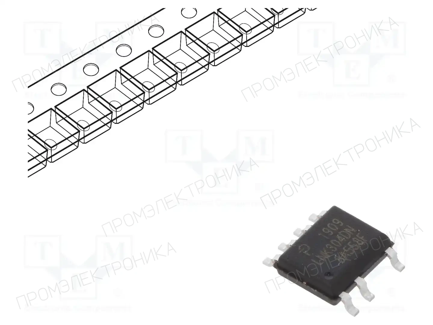 POWER INTEGRATIONS LNK304DN-TL — Регуляторы напряжения - микросхемы DC/DC