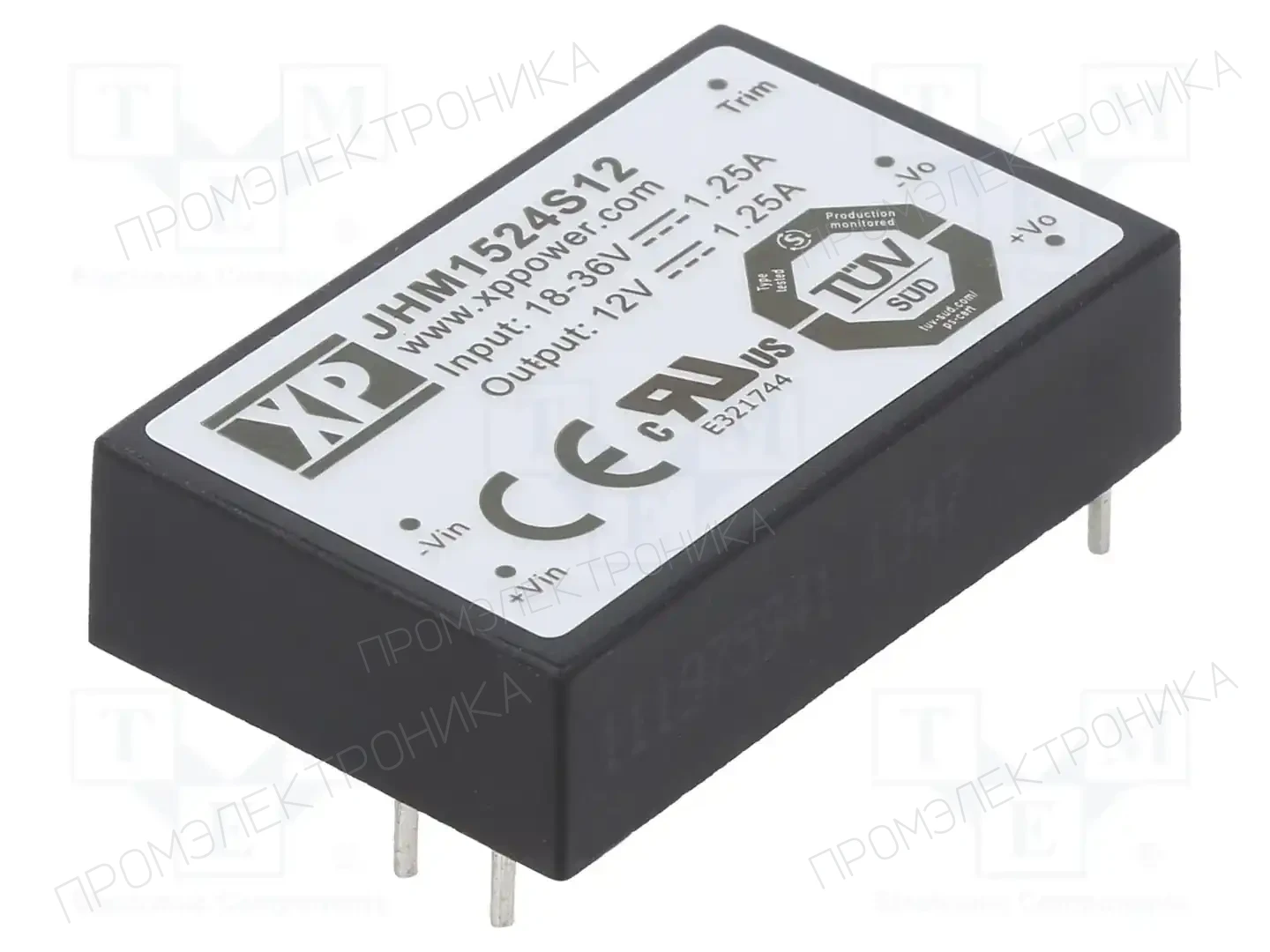 XP POWER JHM1524S12 — Преобразователи DC/DC