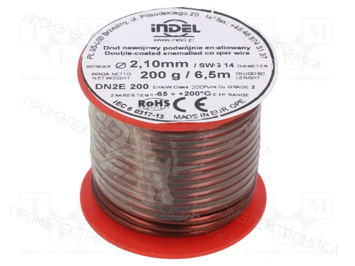 INDEL DN2E2,1-200G — Проволока обмоточная