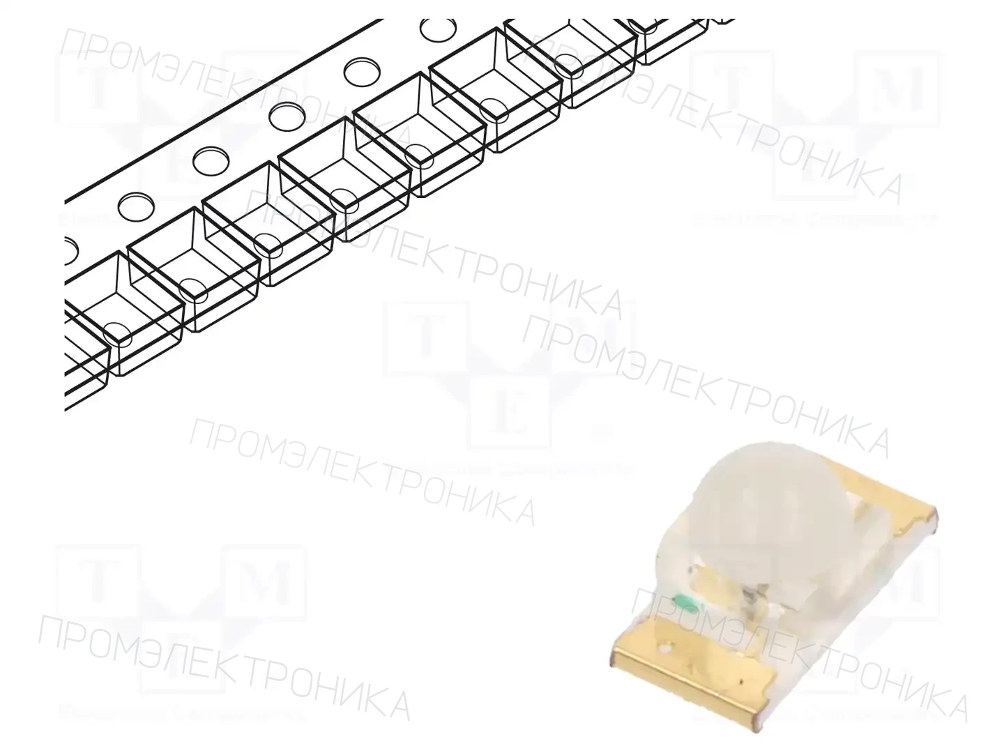 KINGBRIGHT ELECTRONIC KPTD-3216SYCK — Светодиоды SMD цветные