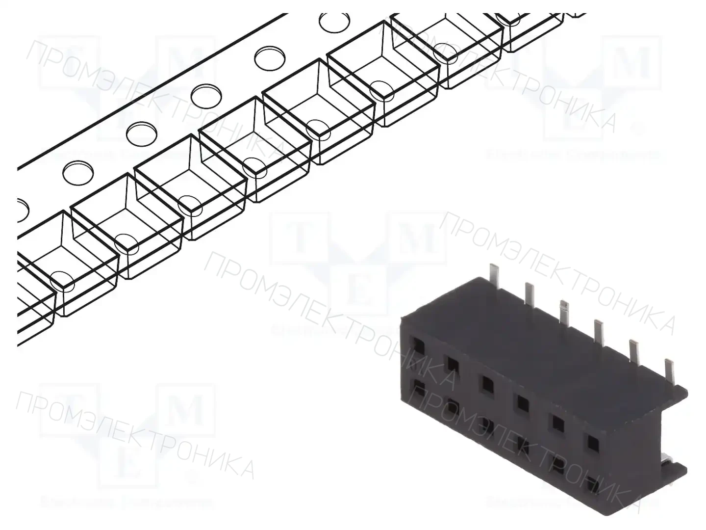 AMPHENOL COMMUNICATIONS SOLUTIONS 55510-312TRLF — Разъeмы сигнальные растр 2,00мм