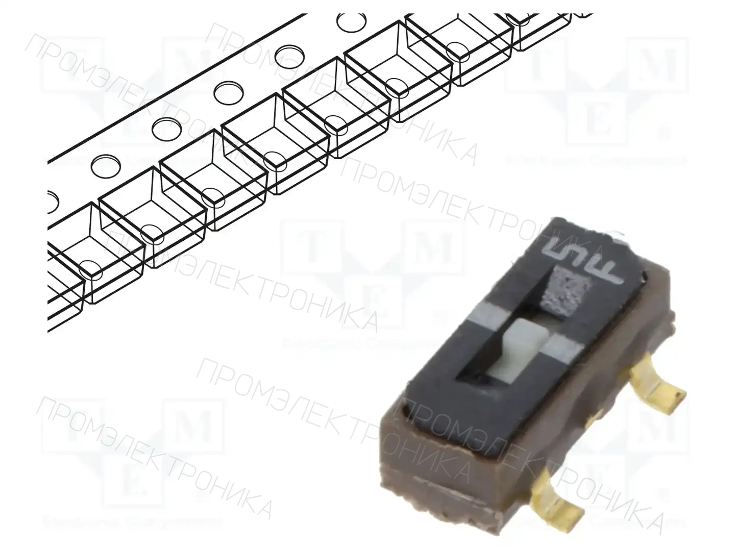 Nidec Copal Electronics CJS-1201TB — Переключатели ползунковые