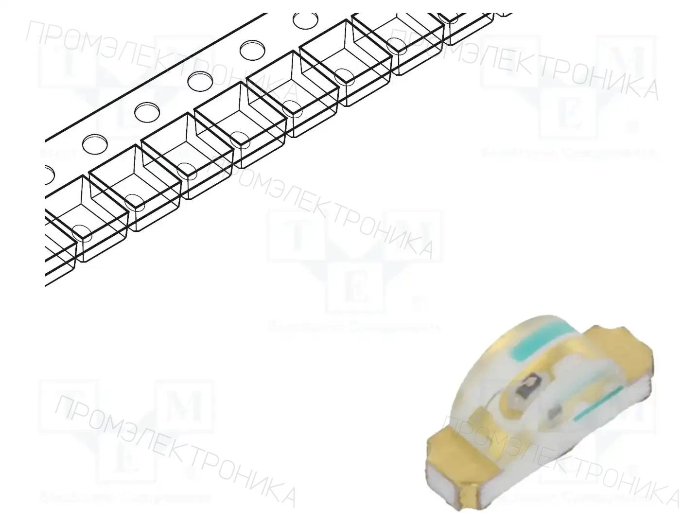 BROADCOM (AVAGO) HSMZ-C110 — Светодиоды SMD цветные