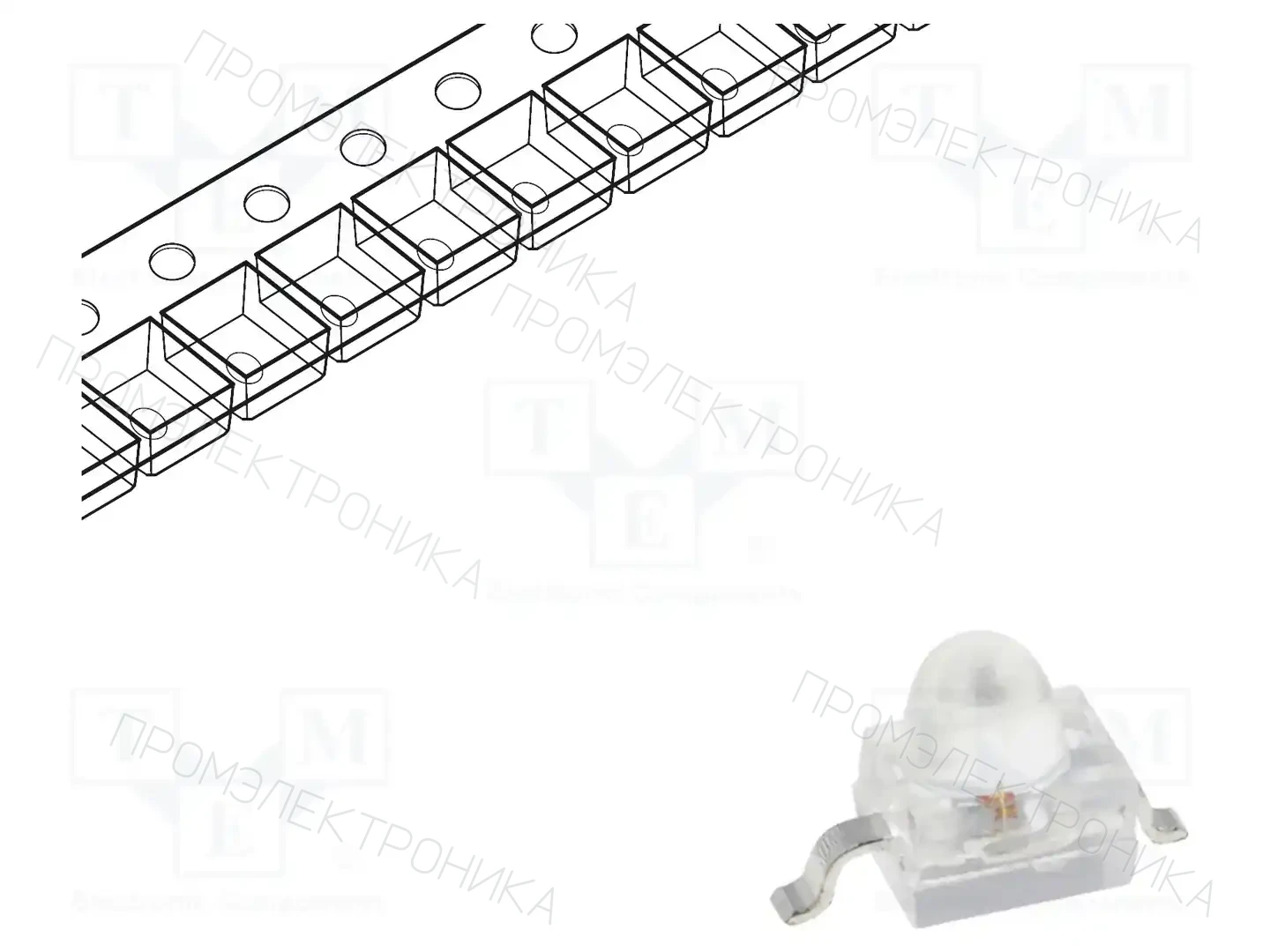 KINGBRIGHT ELECTRONIC KM2520SGC03 — Светодиоды SMD цветные