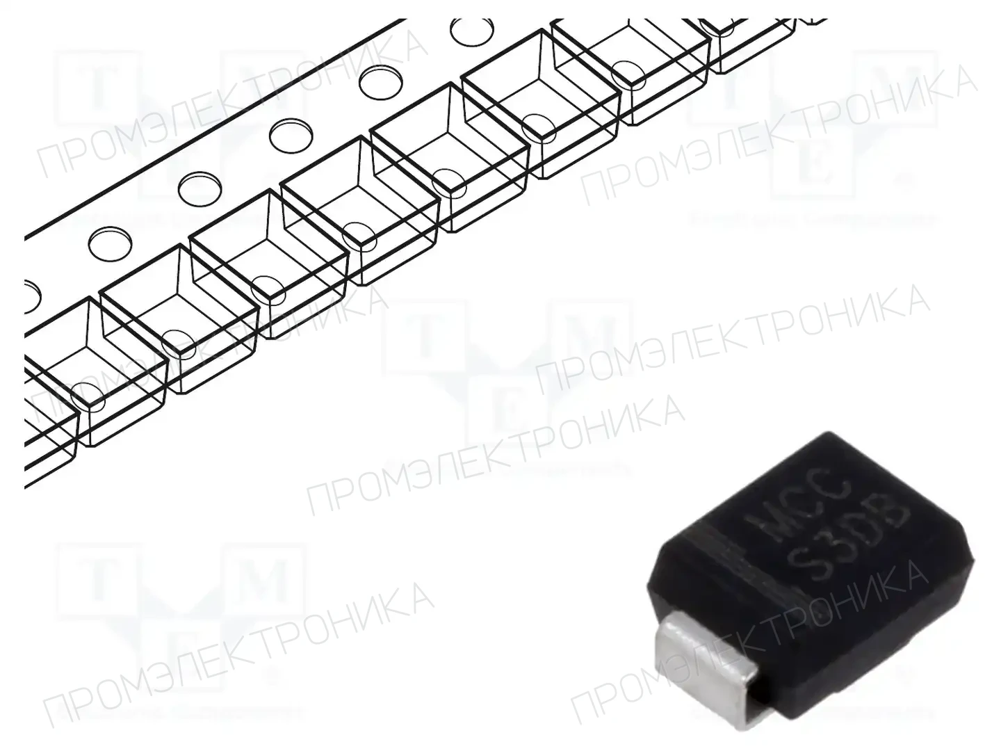 MICRO COMMERCIAL COMPONENTS S3DB-TP — Универсальные диоды SMD