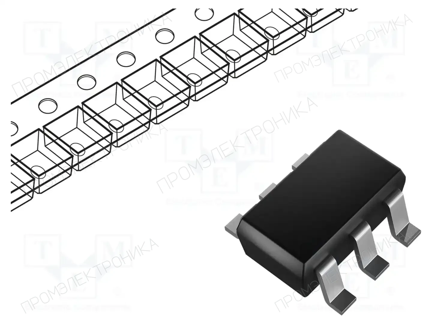 onsemi NUP4302MR6T1G — Диоды защитные - сборки