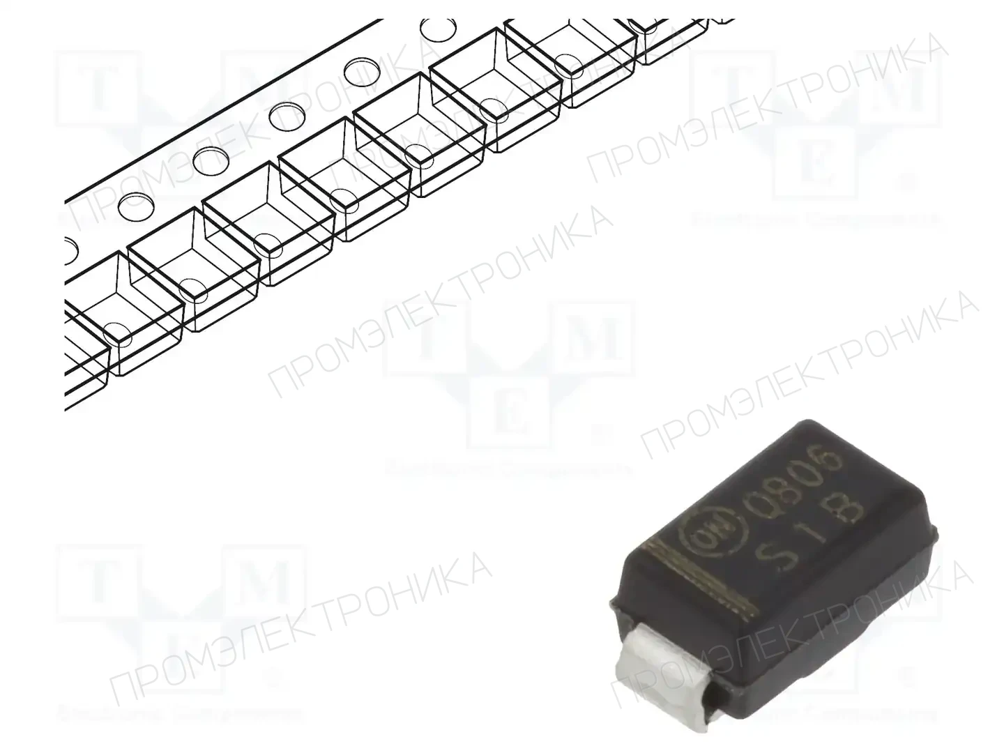 onsemi S1B — Универсальные диоды SMD