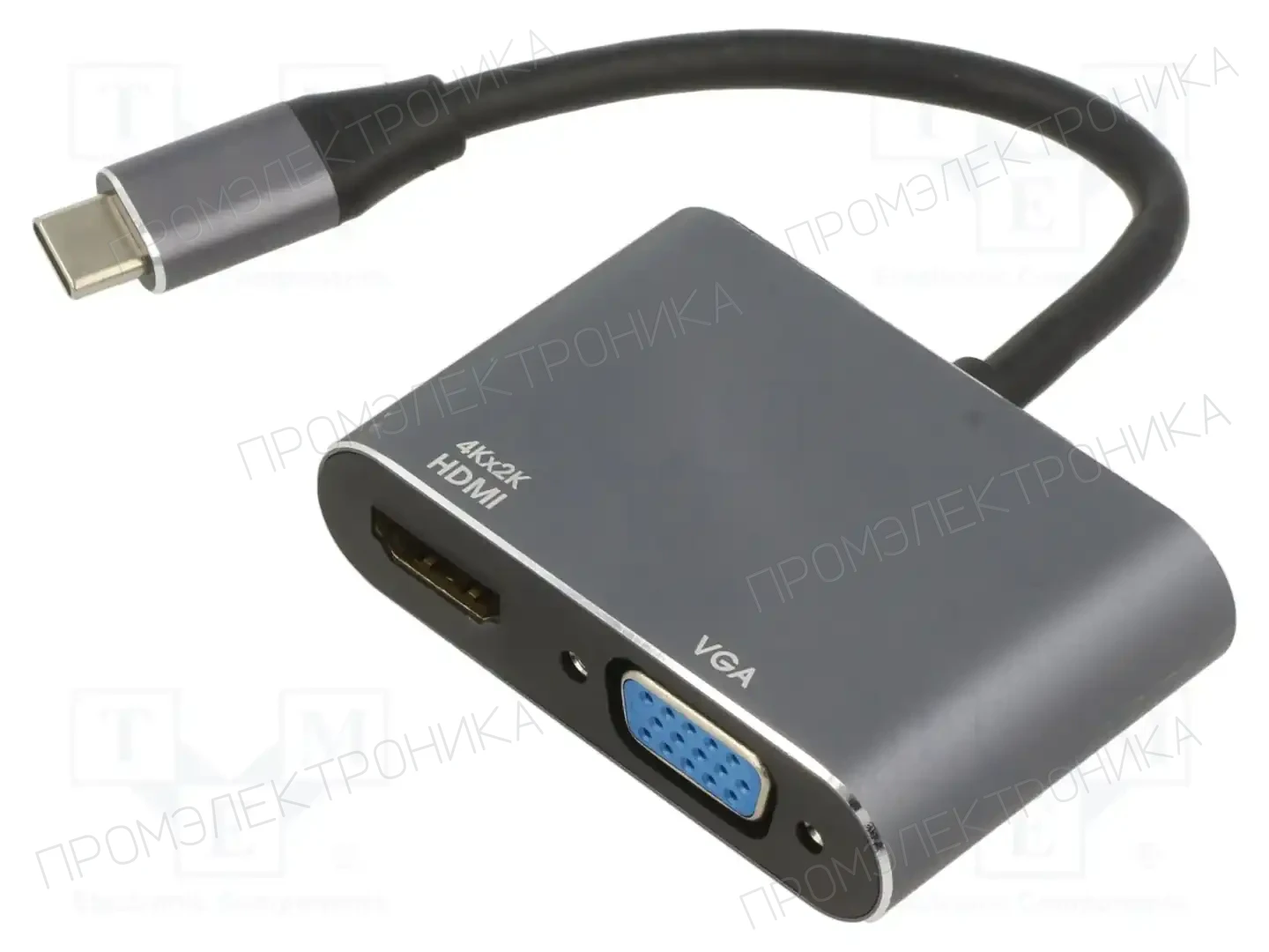 ART KABADA USBC/HDMI+VGA OEM-C13 — Кабели и адаптеры USB