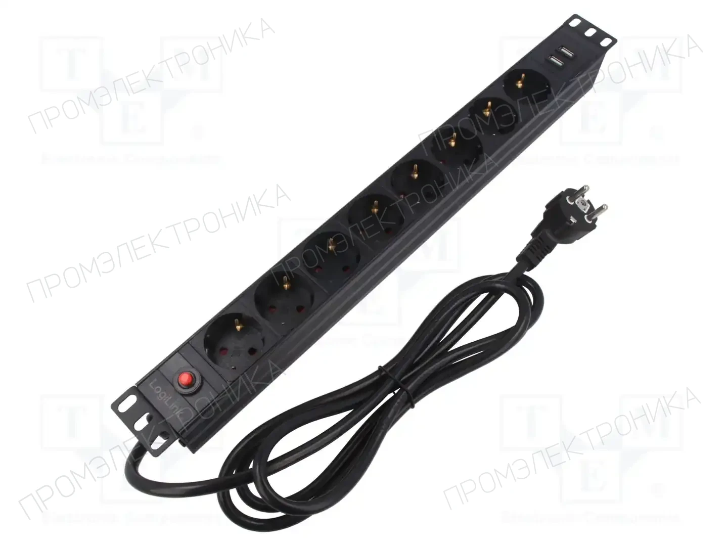 LOGILINK PDU8C02 — Планки защиты от перенапряжения