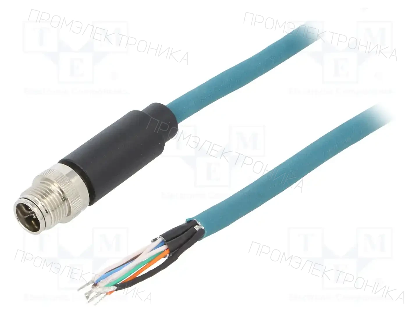 BULGIN PXPTPU12FIM08XCL050PU — Соединения M12 с проводом
