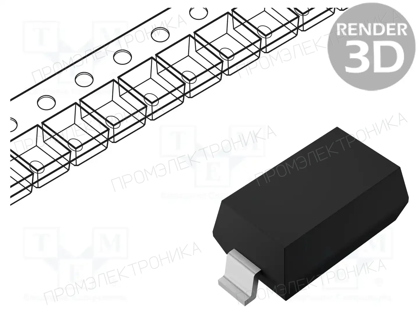 MICRO COMMERCIAL COMPONENTS MBR0520L-TP — Диоды Шотки SMD