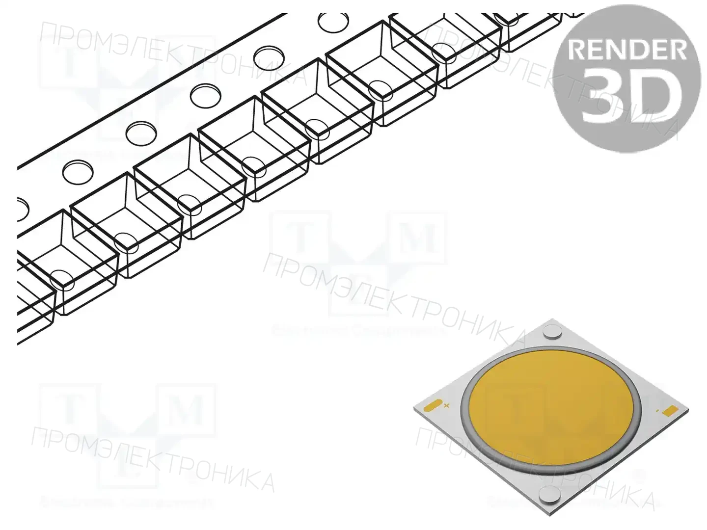 BRIDGELUX BXRH-30G0600-B-83 — Светодиоды мощности белые - COB