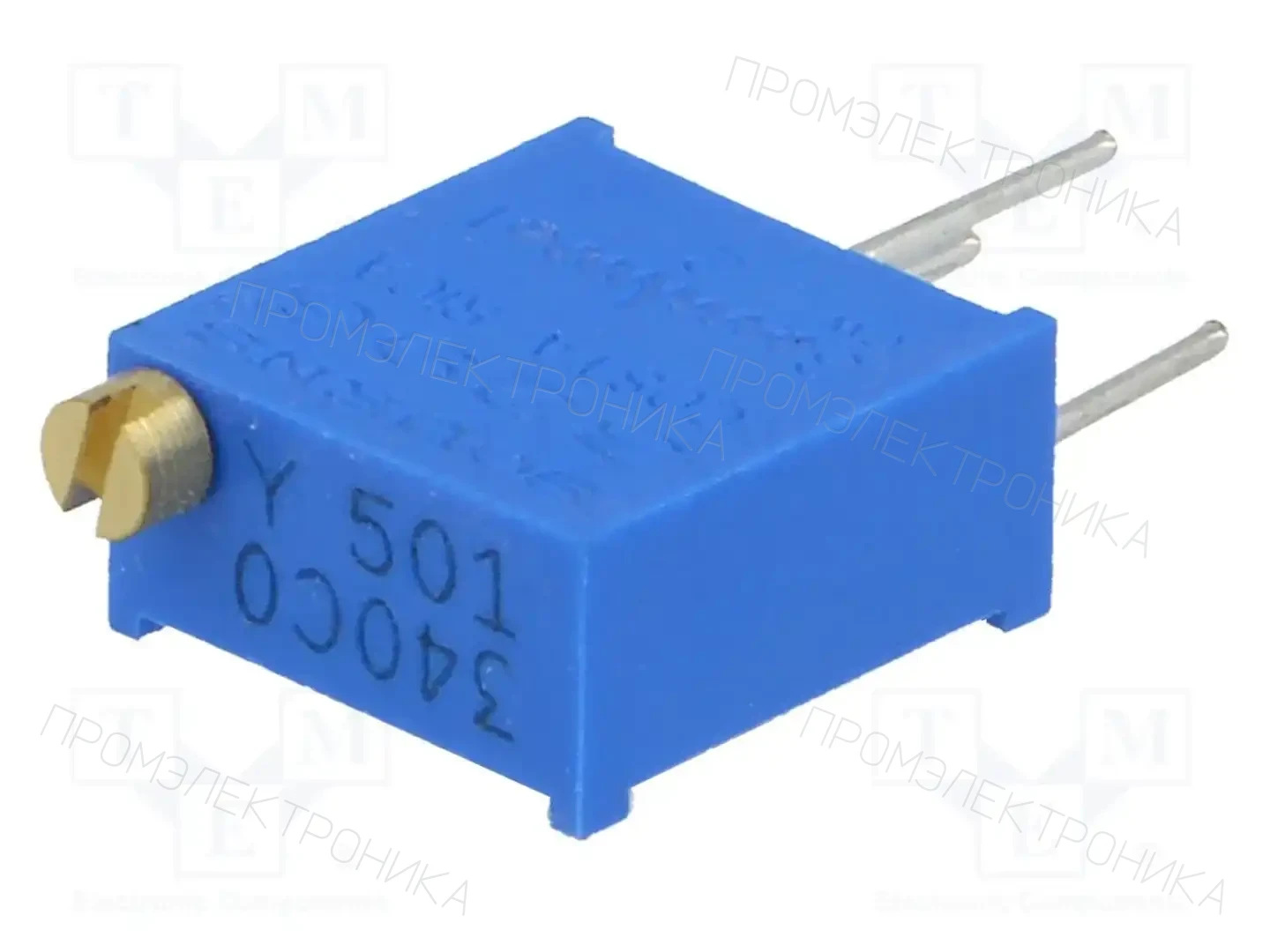 BOURNS 3296Y-1-501LF — Потенциометры THT многооборотные 3/8 дм