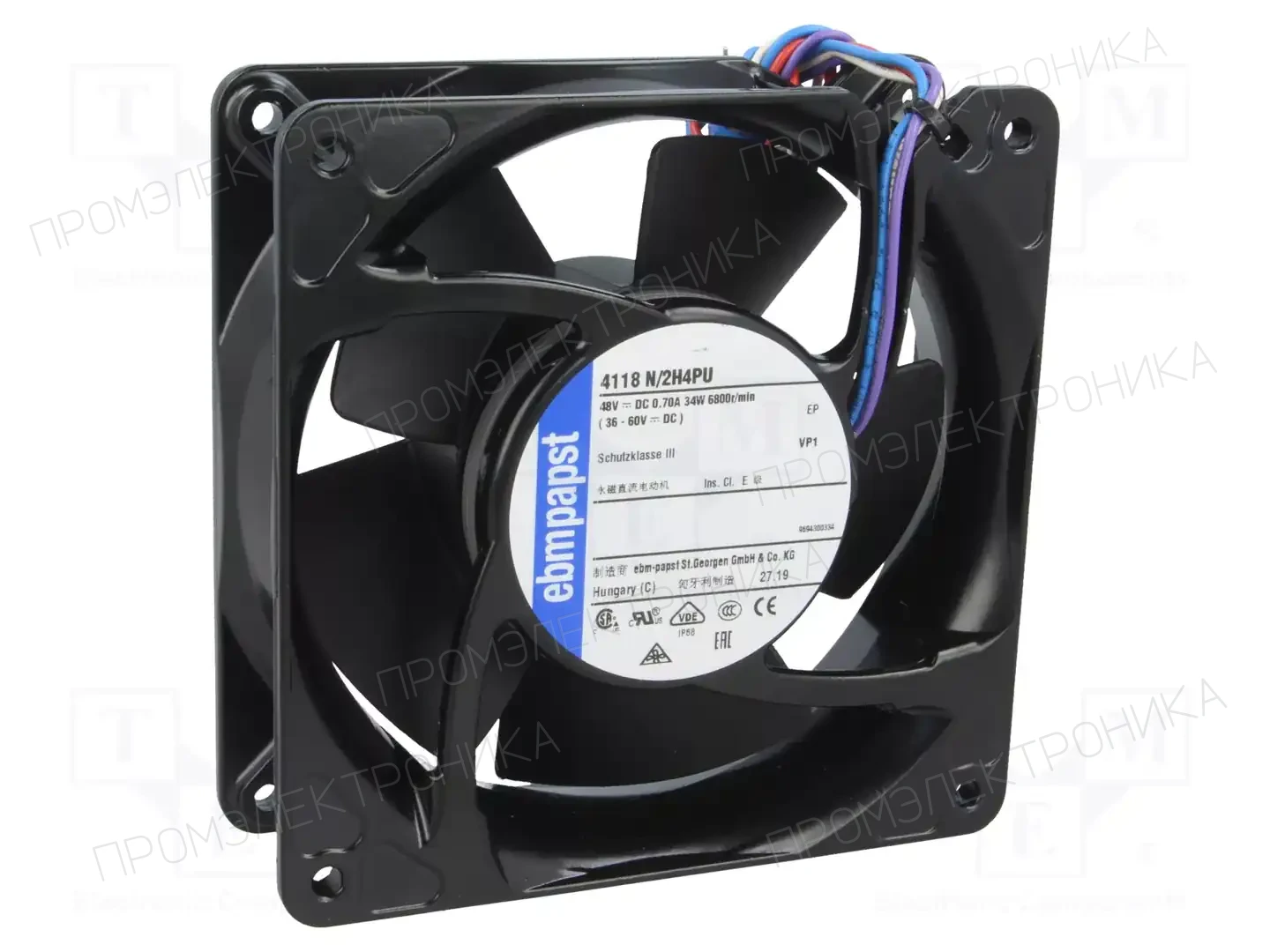 EBM-PAPST 4118N/2H4PU — Вентиляторы DC 48V