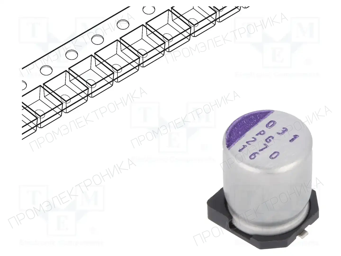 PANASONIC 16SVPG270MX — Конденсаторы полимерные SMD