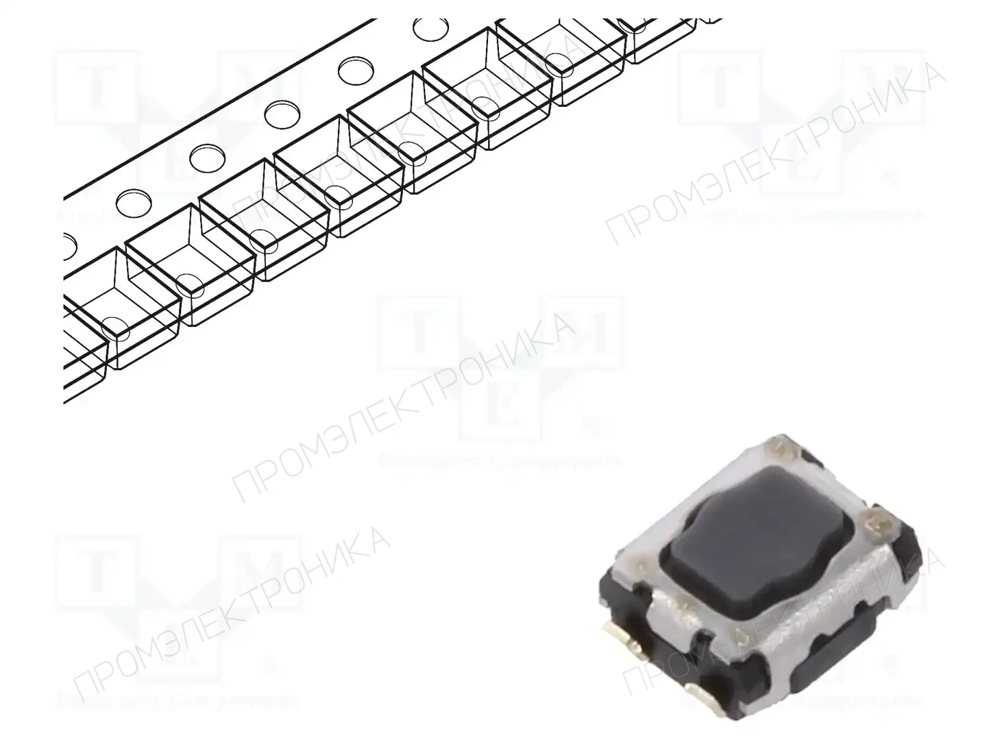 PANASONIC EVPAA802Q — Микропереключатели TACT