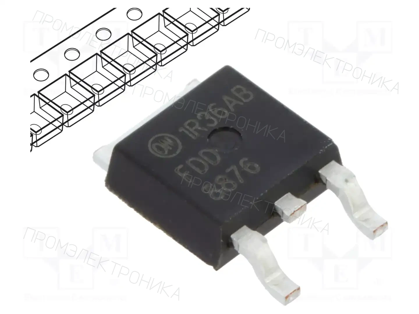 onsemi FDD8876 — Транзисторы с каналом N SMD