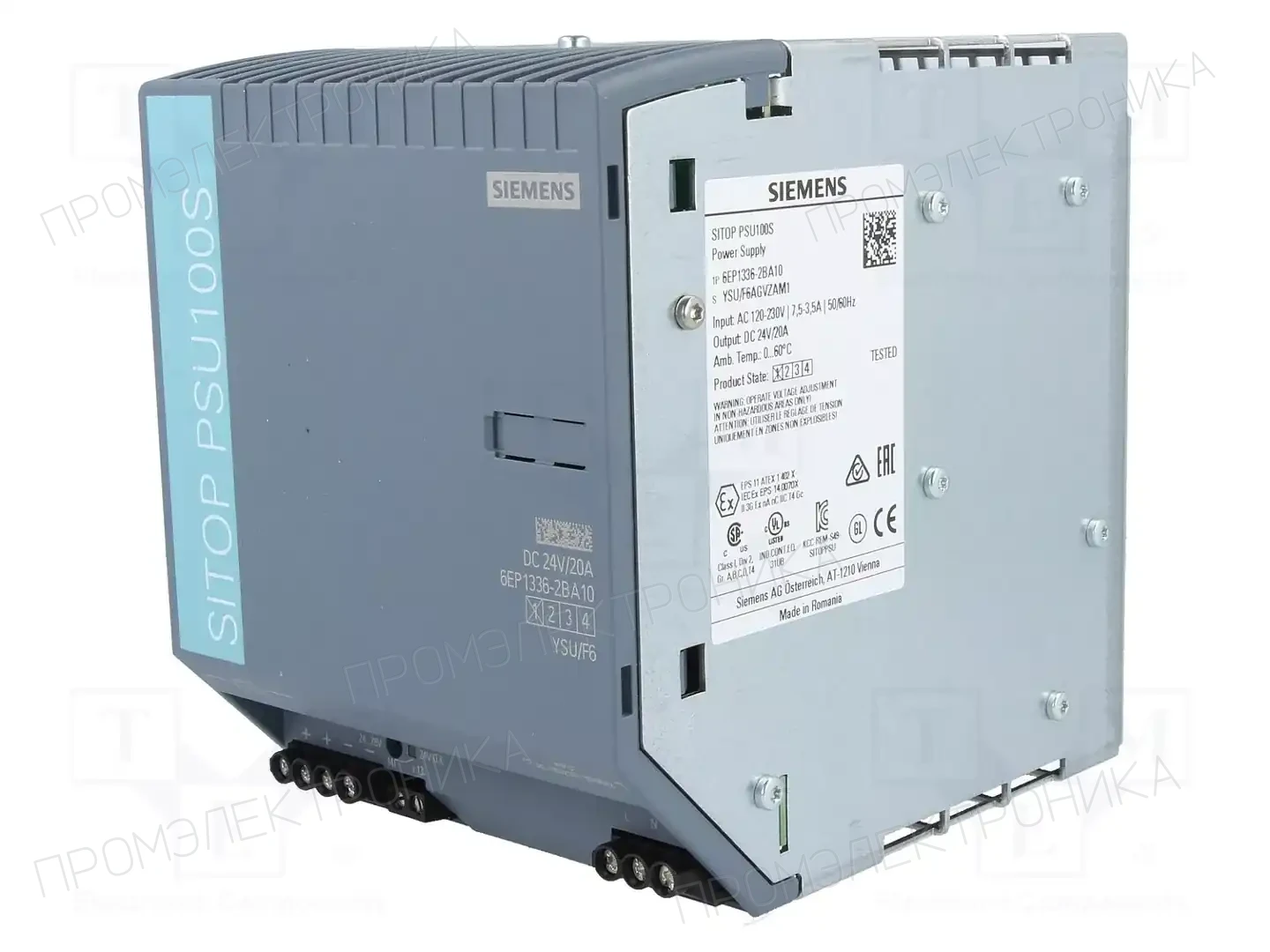 SIEMENS 6EP1336-2BA10 — Блоки питания на DIN-рейку