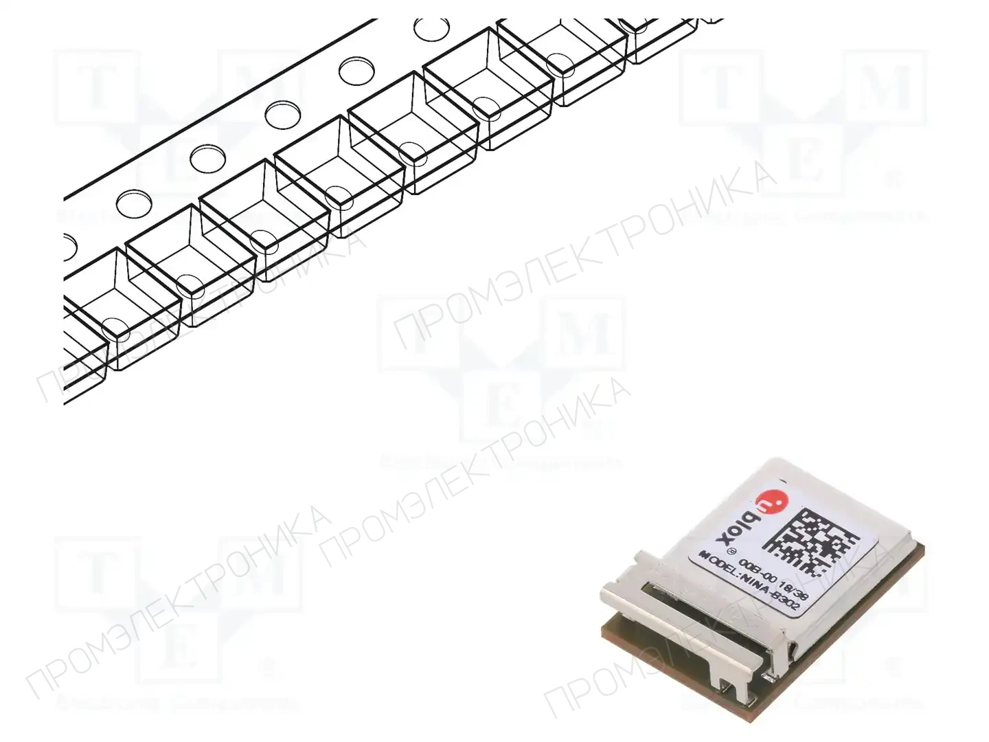u-blox NINA-B302-00B — Модули IoT (WiFi/Bluetooth)