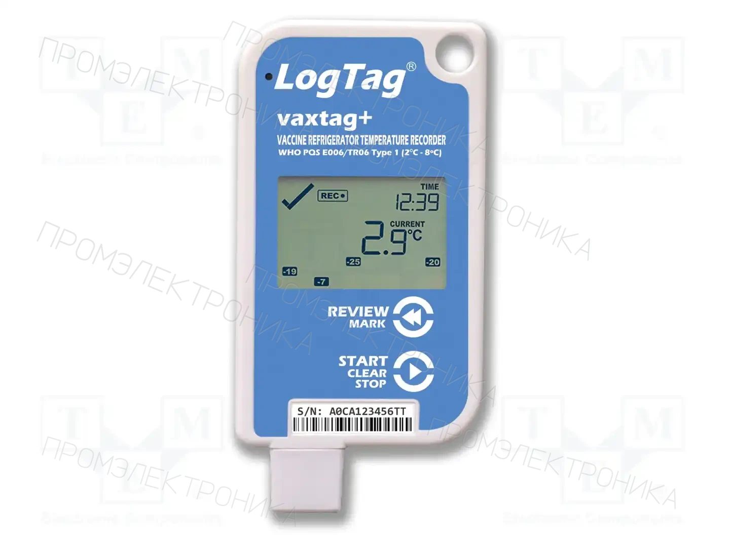 LogTag VAXTAG + (WHO) — Регистраторы температуры и влажности