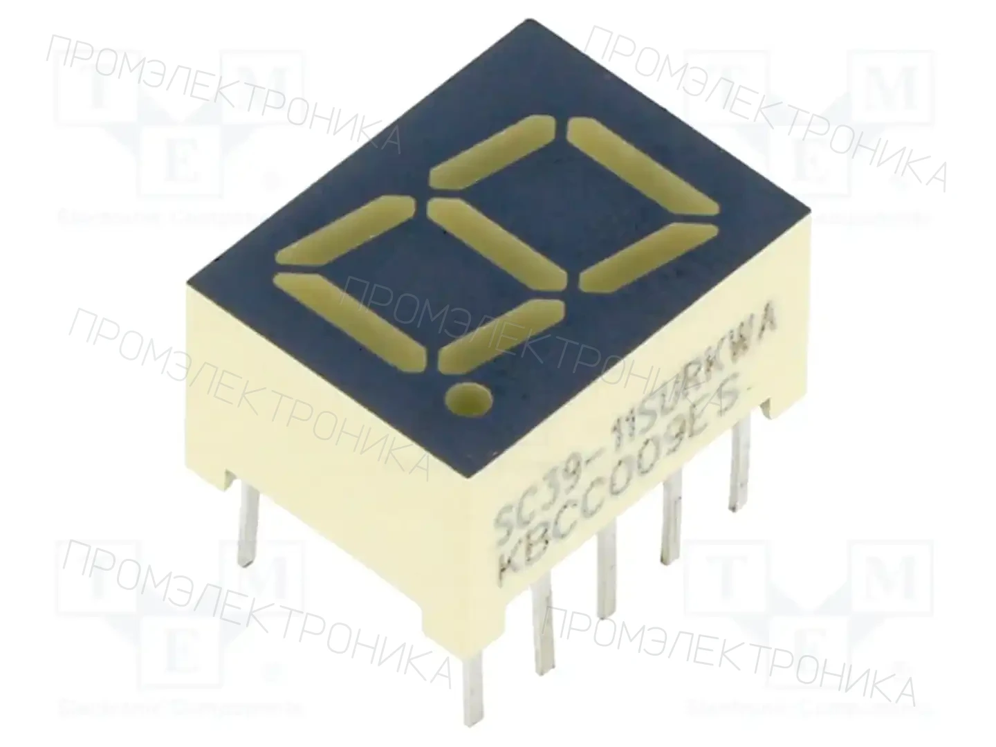 KINGBRIGHT ELECTRONIC SC39-11SURKWA — Светодиодные дисплеи 7-сегментные