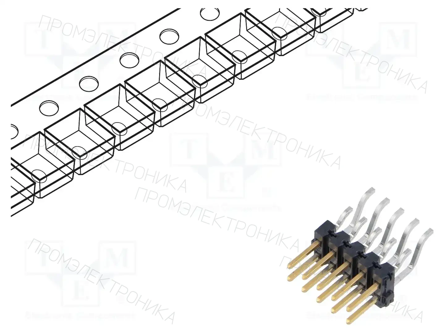 SAMTEC TSM-105-01-S-DH-P-TR — Разъeмы пластина - пластина