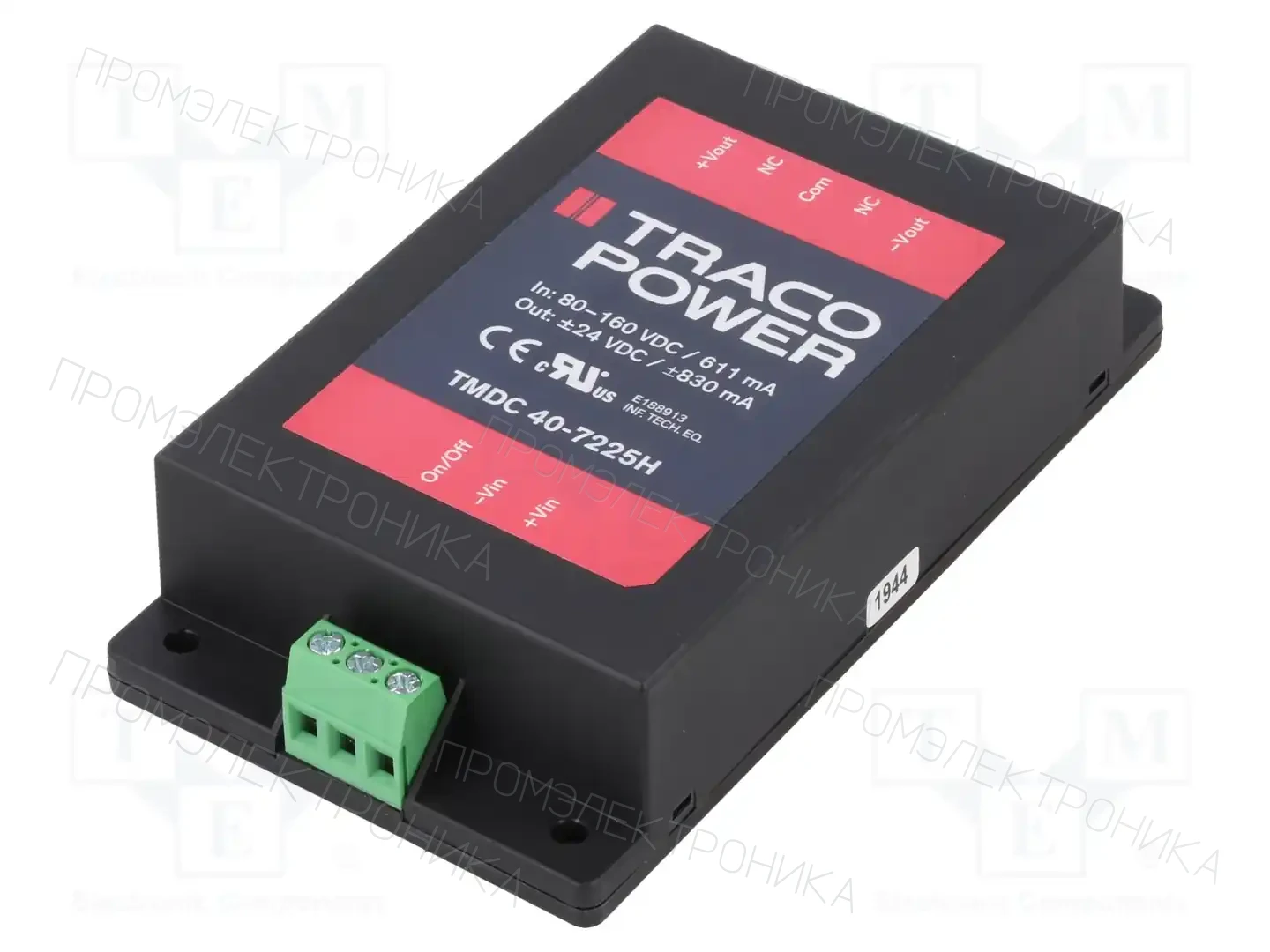 TRACO POWER TMDC 40-7225H — Преобразователи DC/DC
