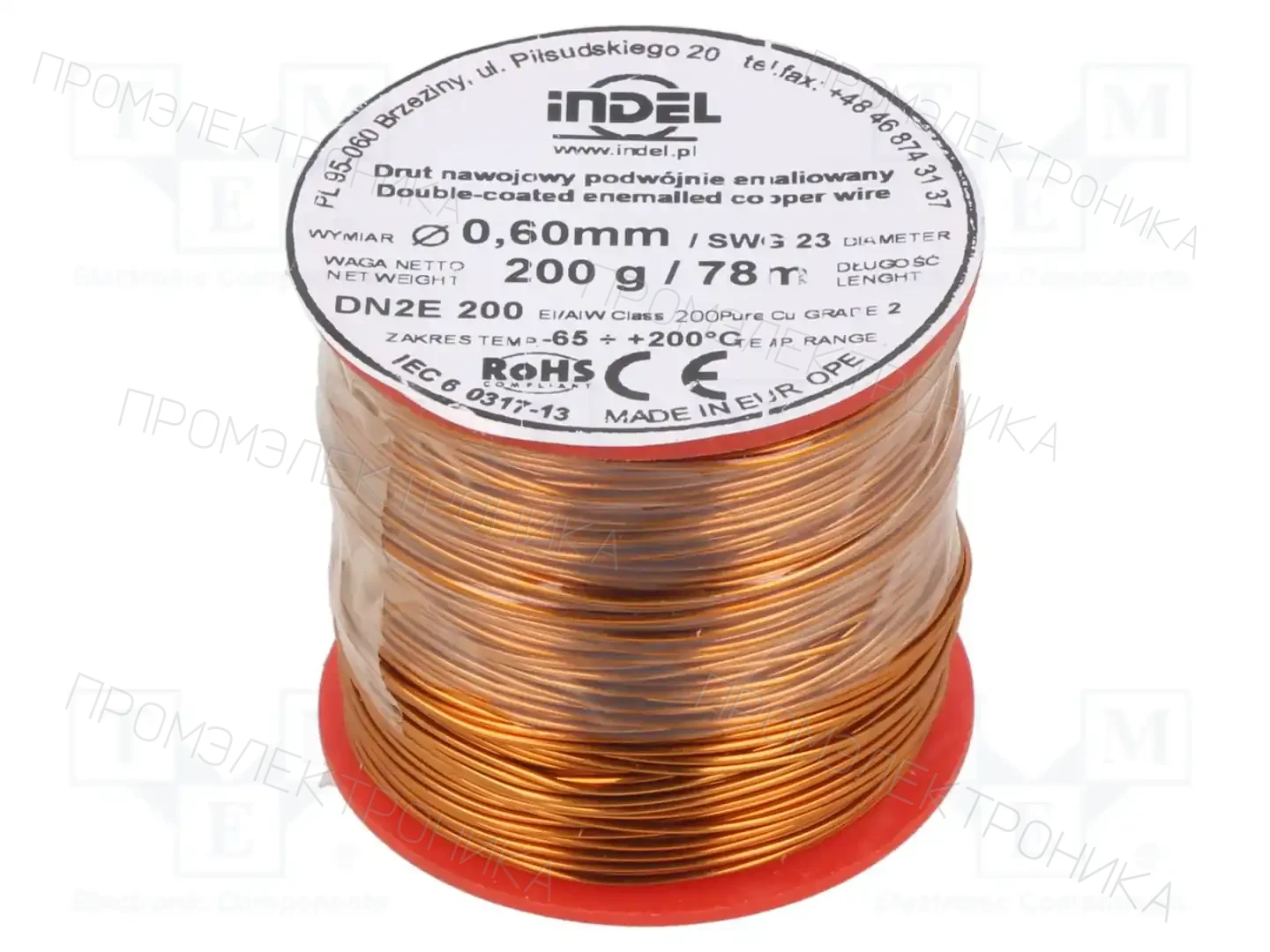 INDEL DN2E0,60-200G — Проволока обмоточная