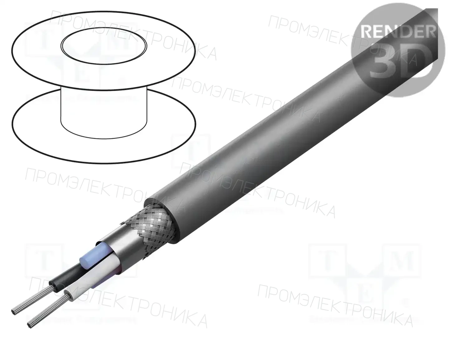 ALPHA WIRE 1709 SL001 — Провода многожильные экранированные