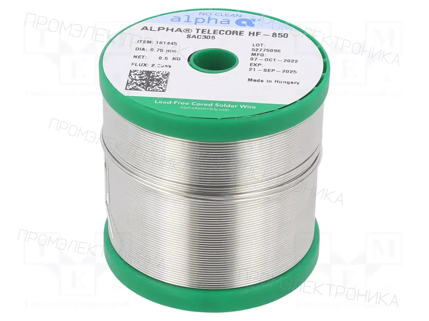 ALPHA SAC305 TELECORE HF-850/122 0,75MM 500G — Паяльные провода бессвинцовые