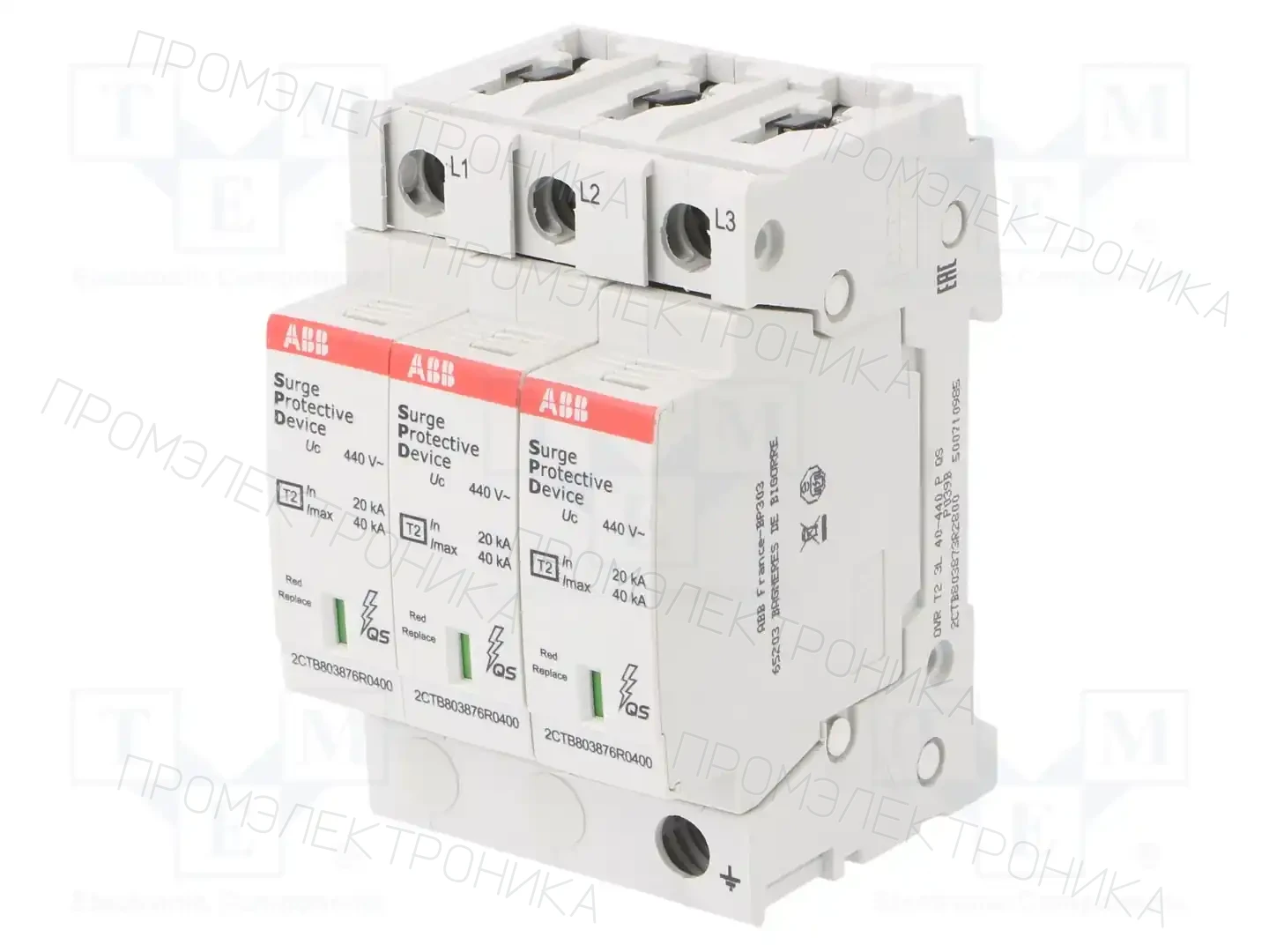 ABB OVR T2 3L 40-440 P QS — Ограничители перенапряжения