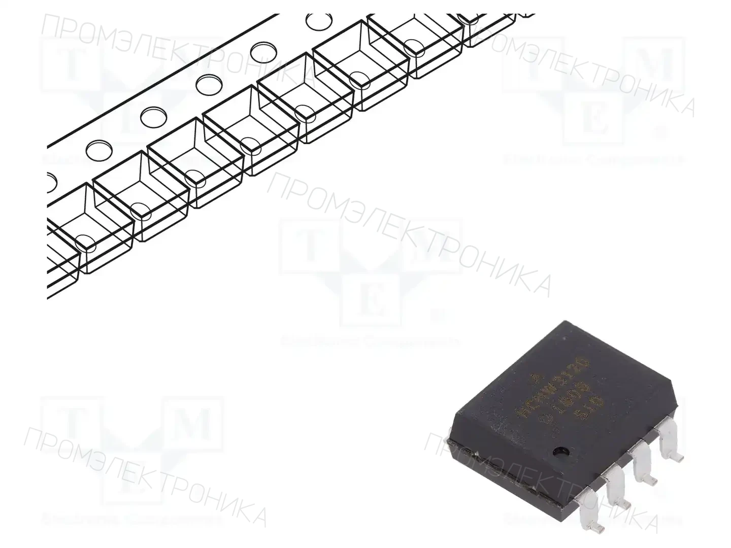 BROADCOM (AVAGO) HCNW3120-500E — Оптроны – цифровой выход
