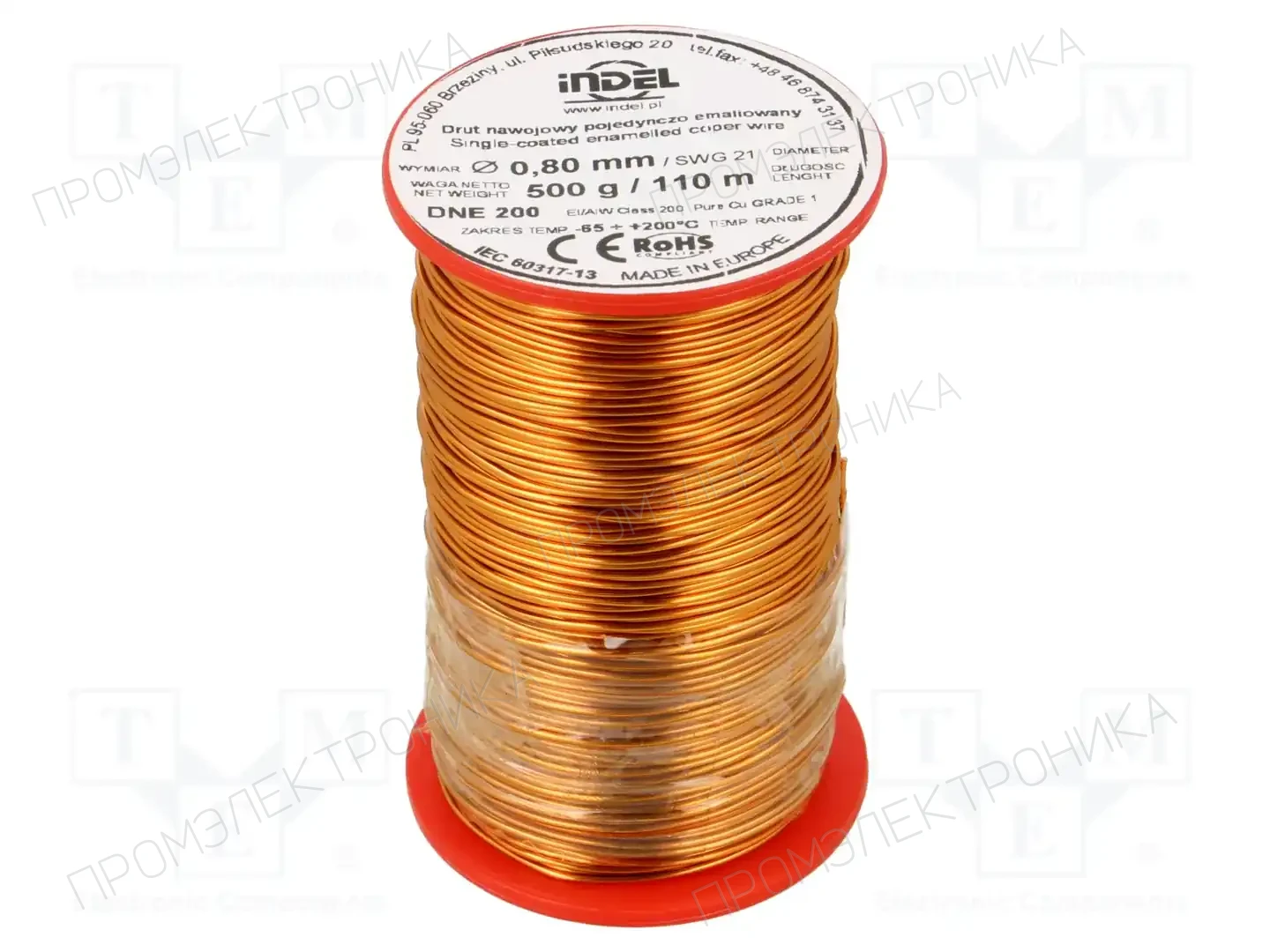 INDEL DNE0,80-500G — Проволока обмоточная