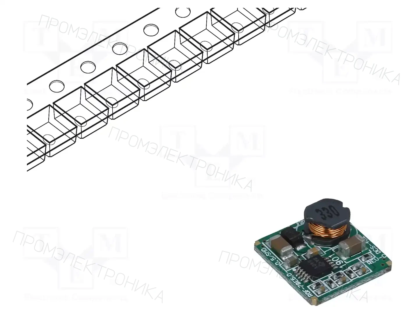 RECOM ROF-78E5.0-0.5SMD-R — Преобразователи DC/DC