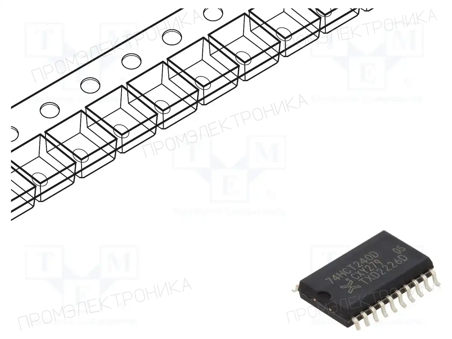 NEXPERIA 74HCT240D,653 — Ворота, инверторы
