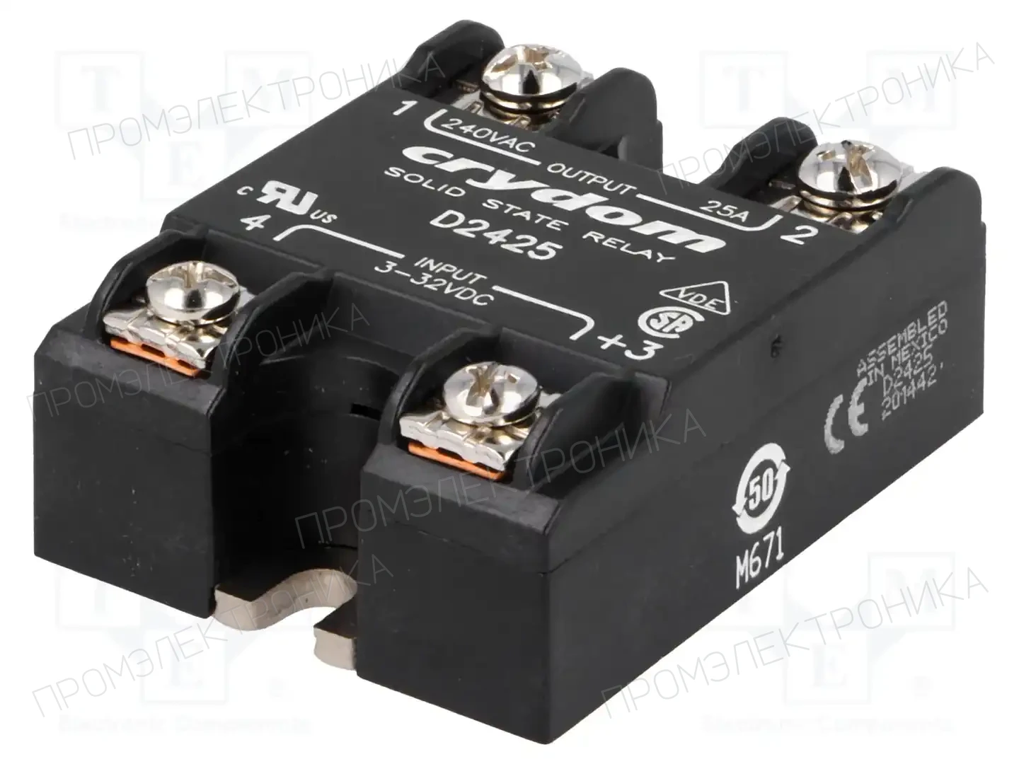 SENSATA / CRYDOM D2425 — Реле SSR однофазные