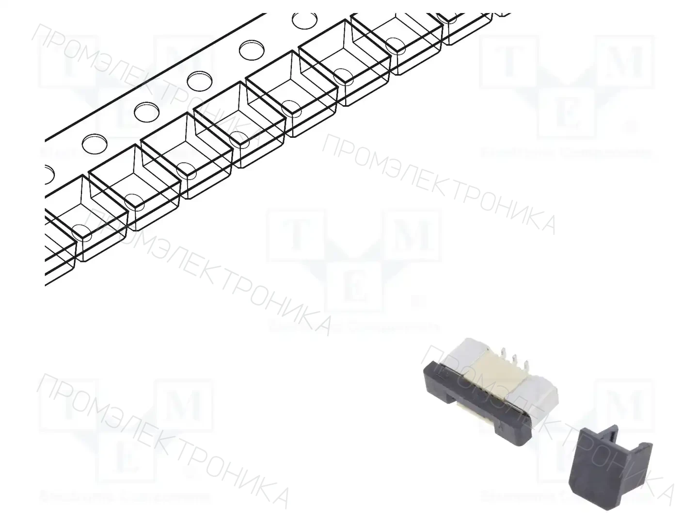 CONNFLY DS1020-08-6VBT11-R — Разъeмы FFC/FPC растр 0,5мм