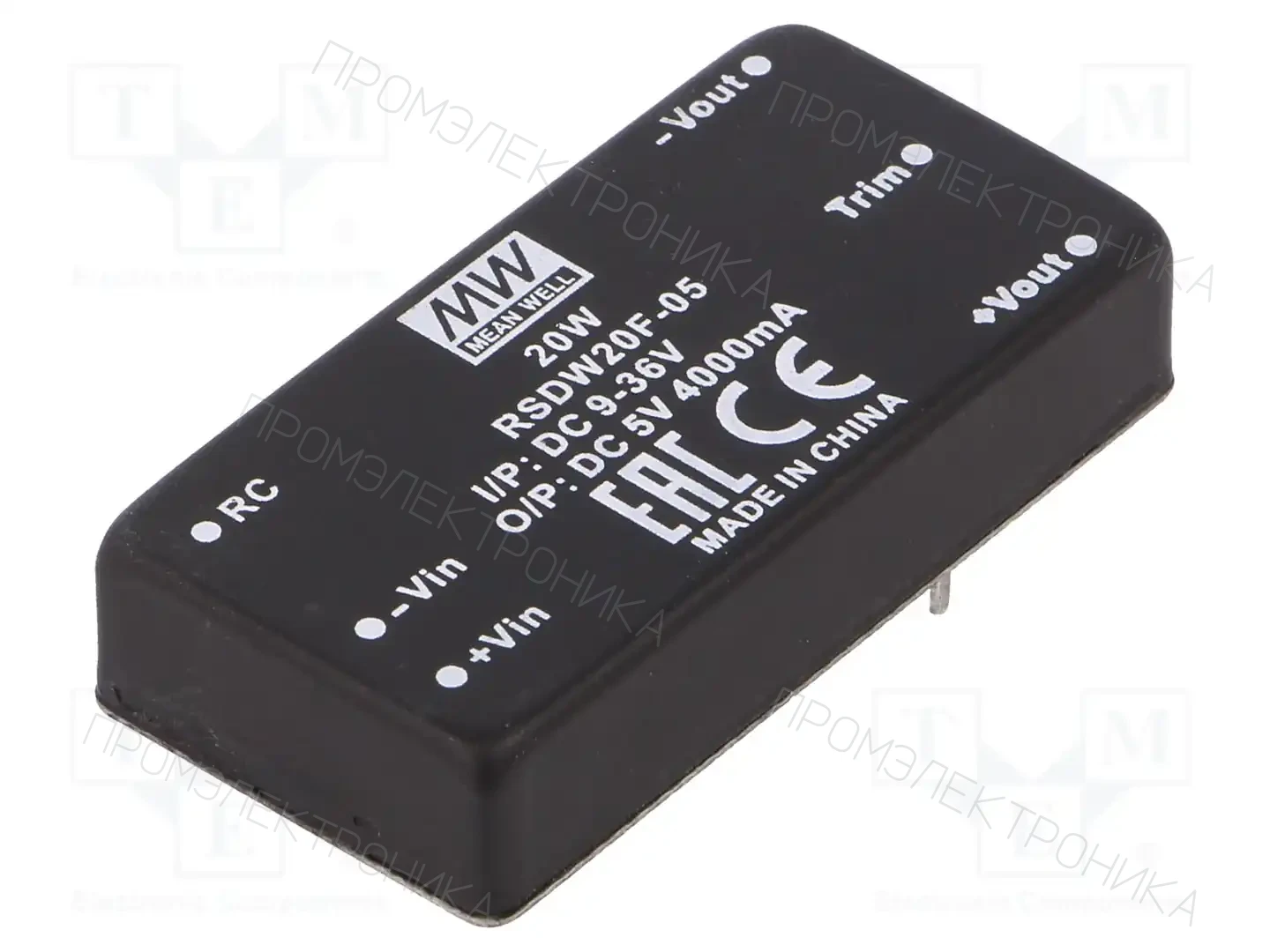 MEAN WELL RSDW20F-05 — Преобразователи DC/DC