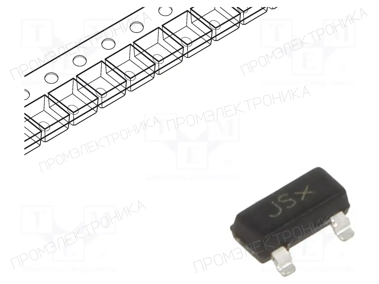 onsemi SBAS21LT1G — Универсальные диоды SMD
