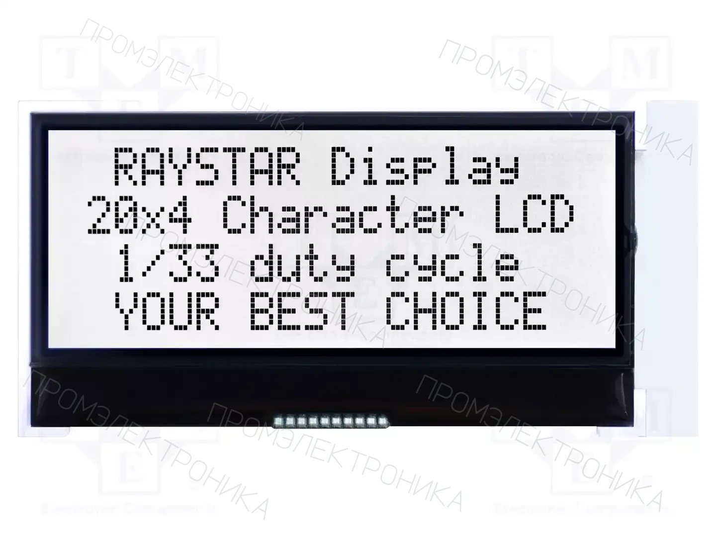 RAYSTAR OPTRONICS RX2004B-FHW — Дисплеи LCD буквенно-цифровые