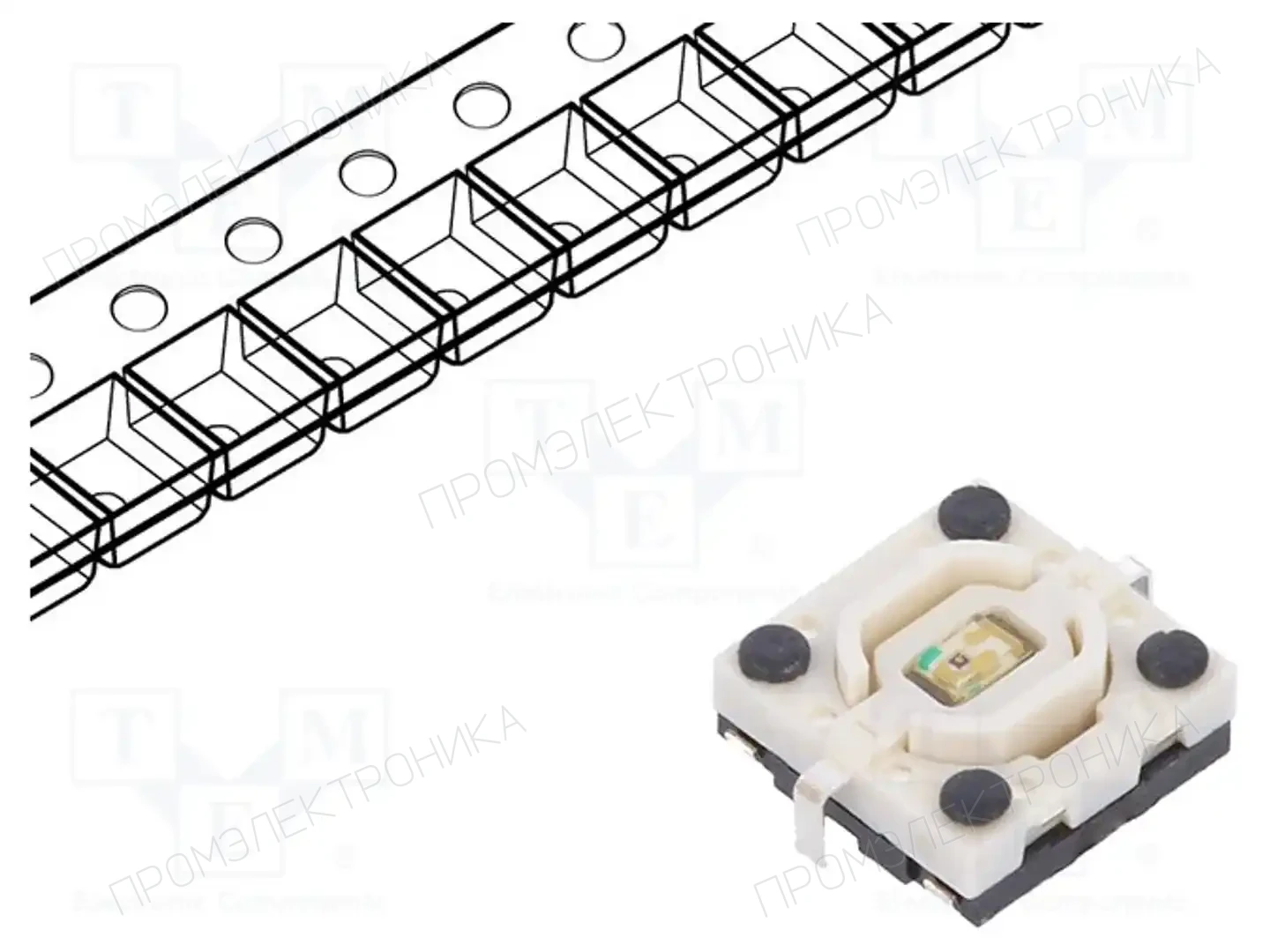 DIPTRONICS ML4L12GQR — Микропереключатели TACT