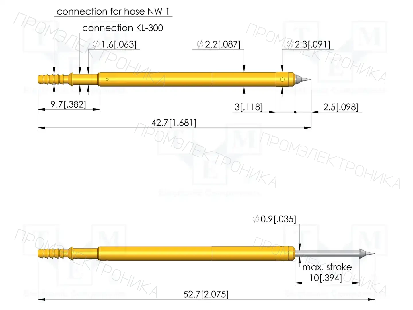 INGUN PKS-220 201 150 R 0802 B — Измерительные щупы