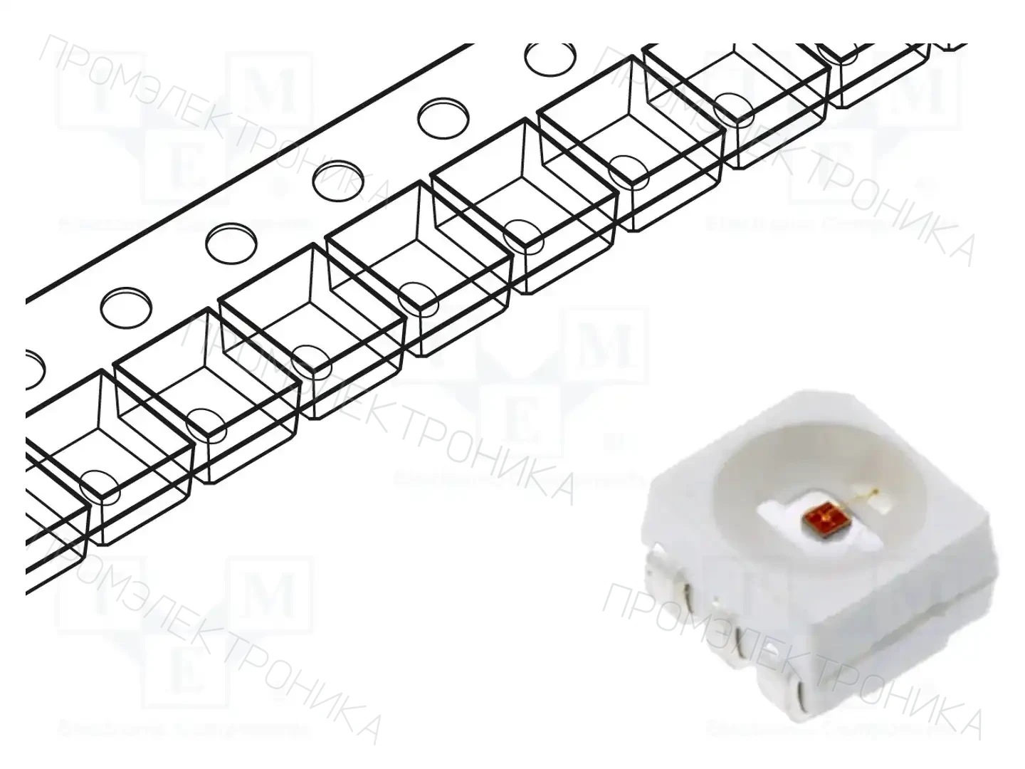LUCKYLIGHT R3433VC-M15-C-AM — Светодиоды SMD цветные