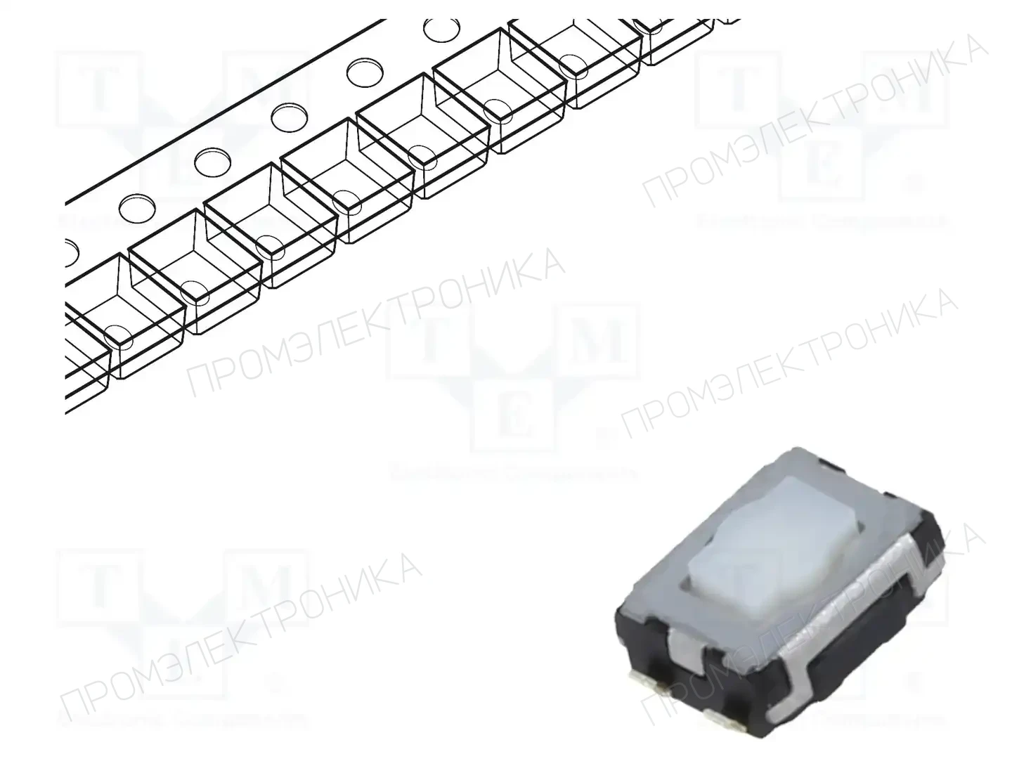 PANASONIC EVQP2V02M — Микропереключатели TACT