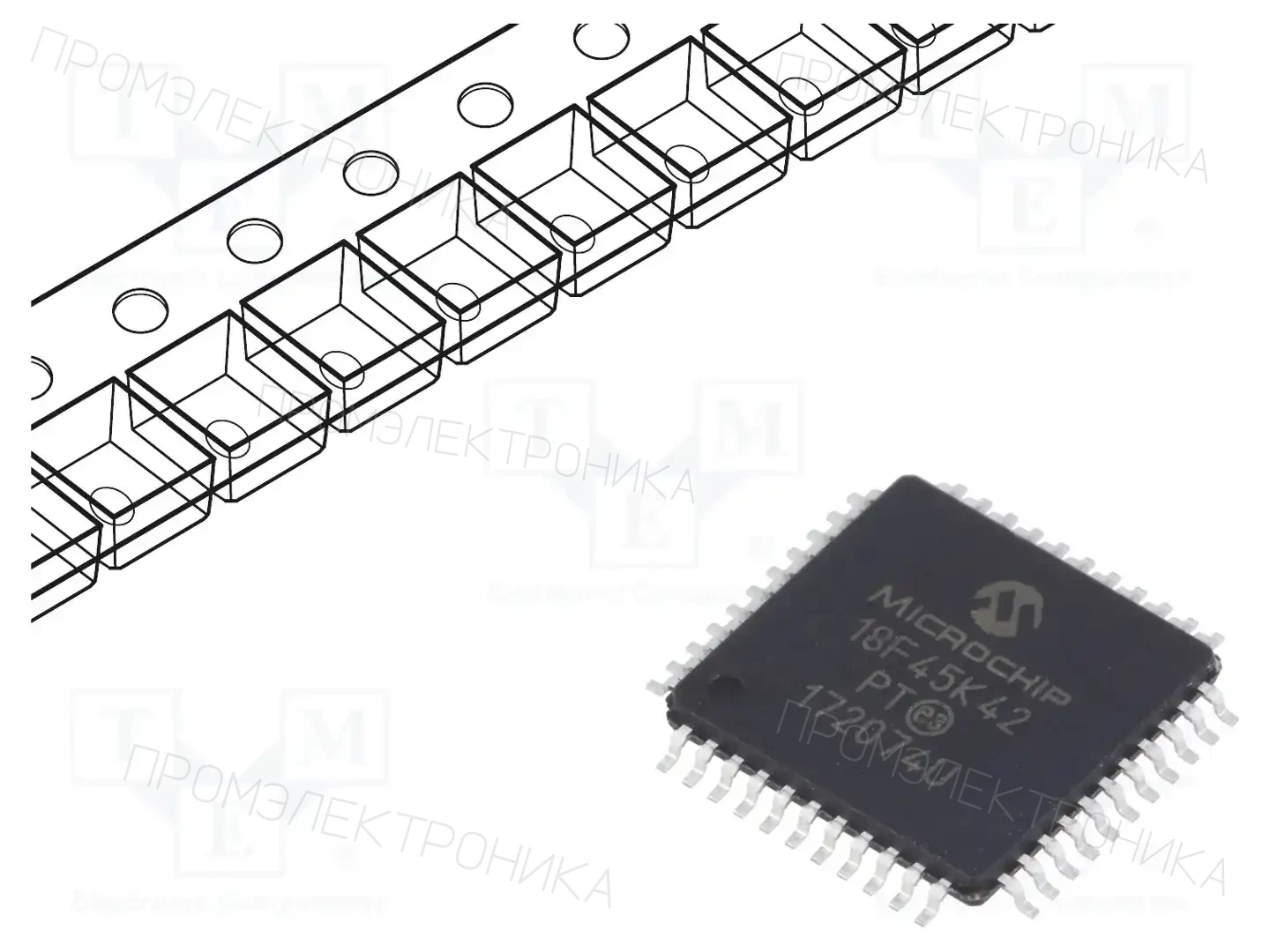 Microchip Technology PIC18F45K42-I/PT — Линейка PIC 8-bit
